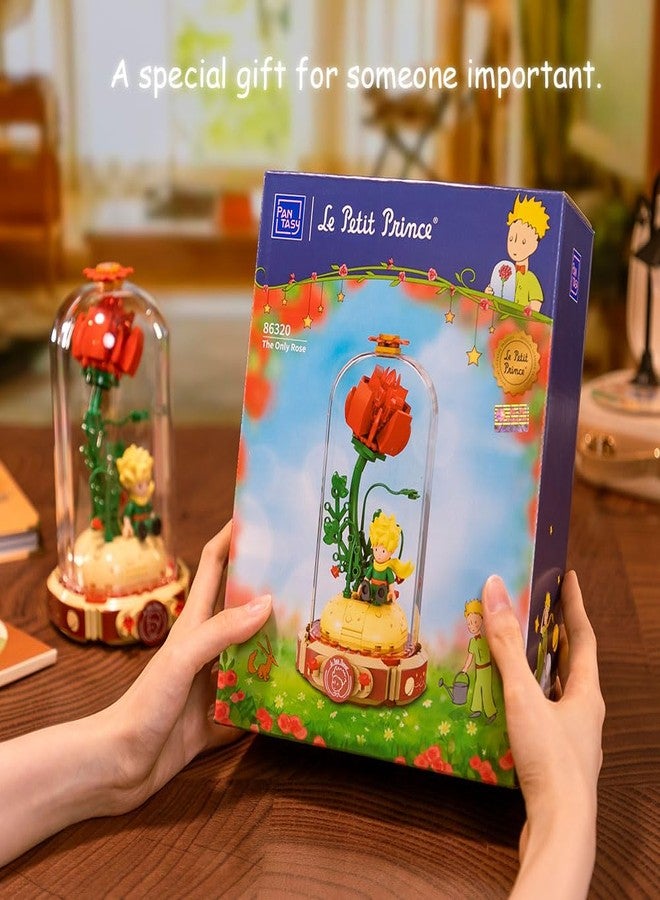 PANTASY Le Petit Prince Rose Flower Building Bricks Set, The Little Prince Only Rose Creative Construction Kit, Rose Bouquet Flower Garden Gift for Adults and Kids - Image 5